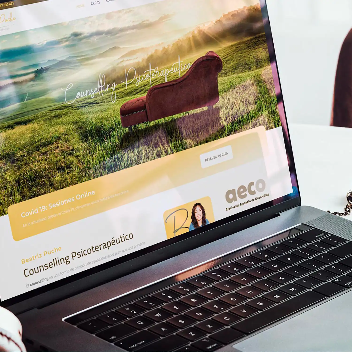 Diseño y desarrollo de sitio web para Beatriz Puche Psicoterapeuta