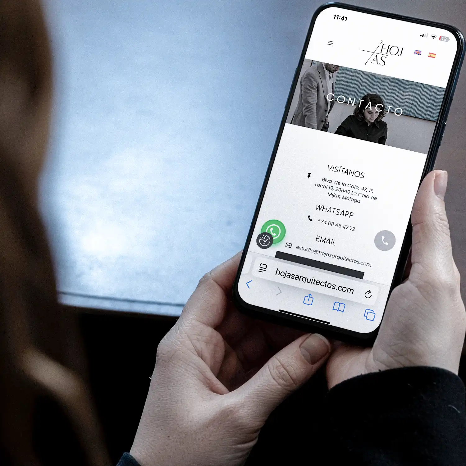 Diseño y desarrollo de sitio web para hojas arquitectos