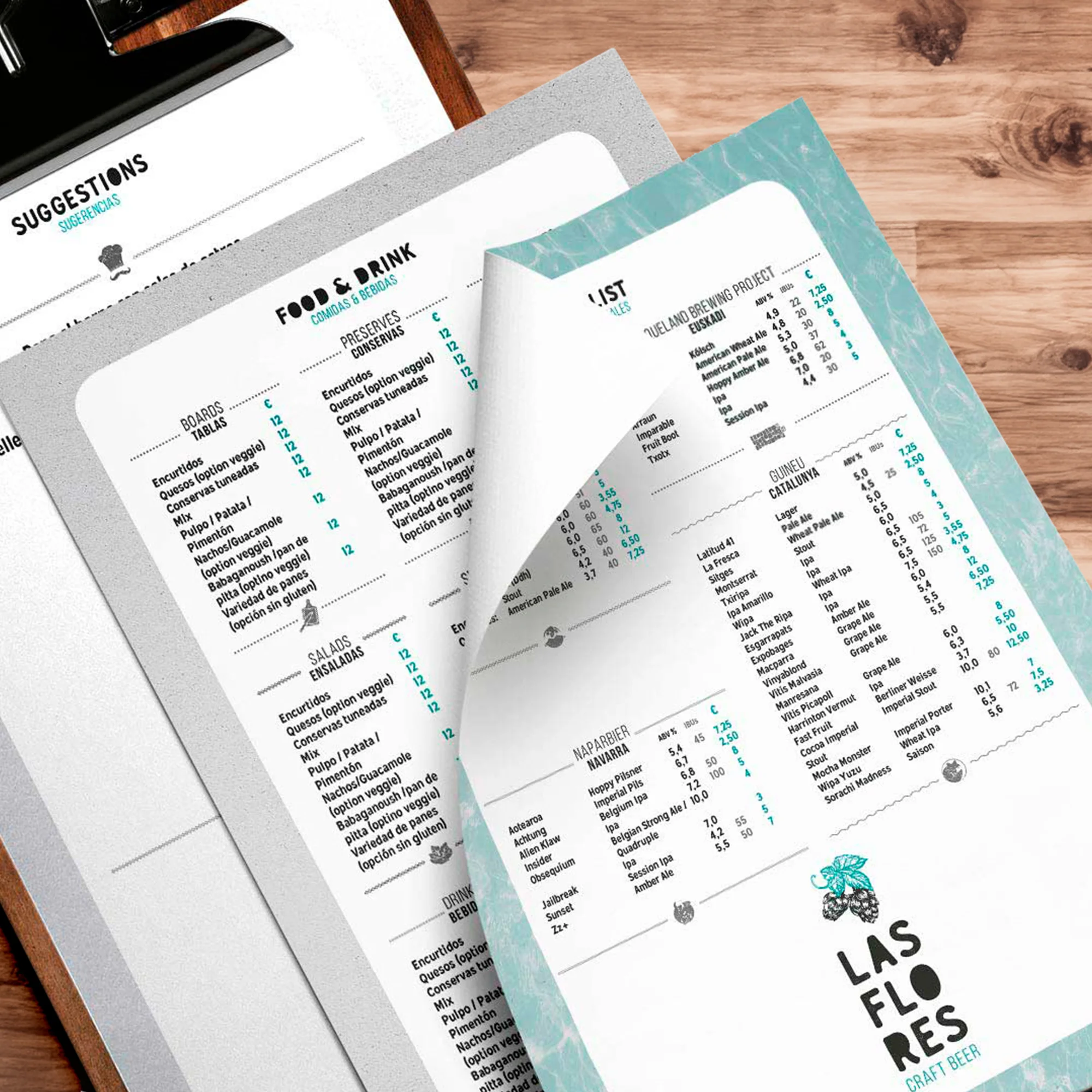 Branding y packaging para cervecería las flores