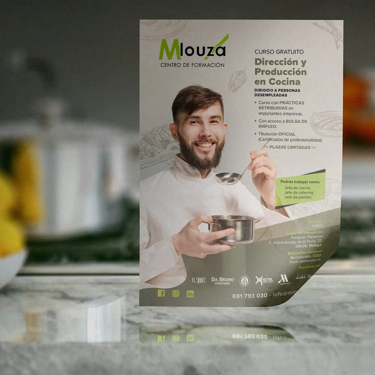 diseño de flyers corporativos para hosteleria