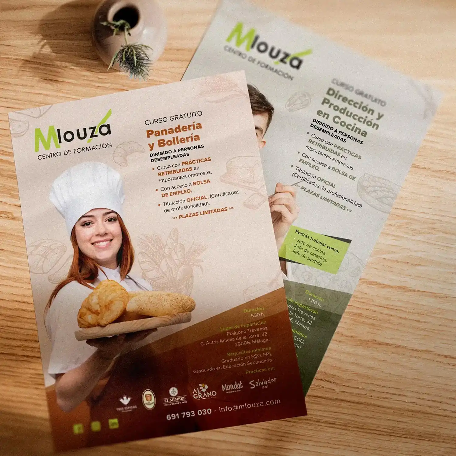 diseño de flyers corporativos para hosteleria